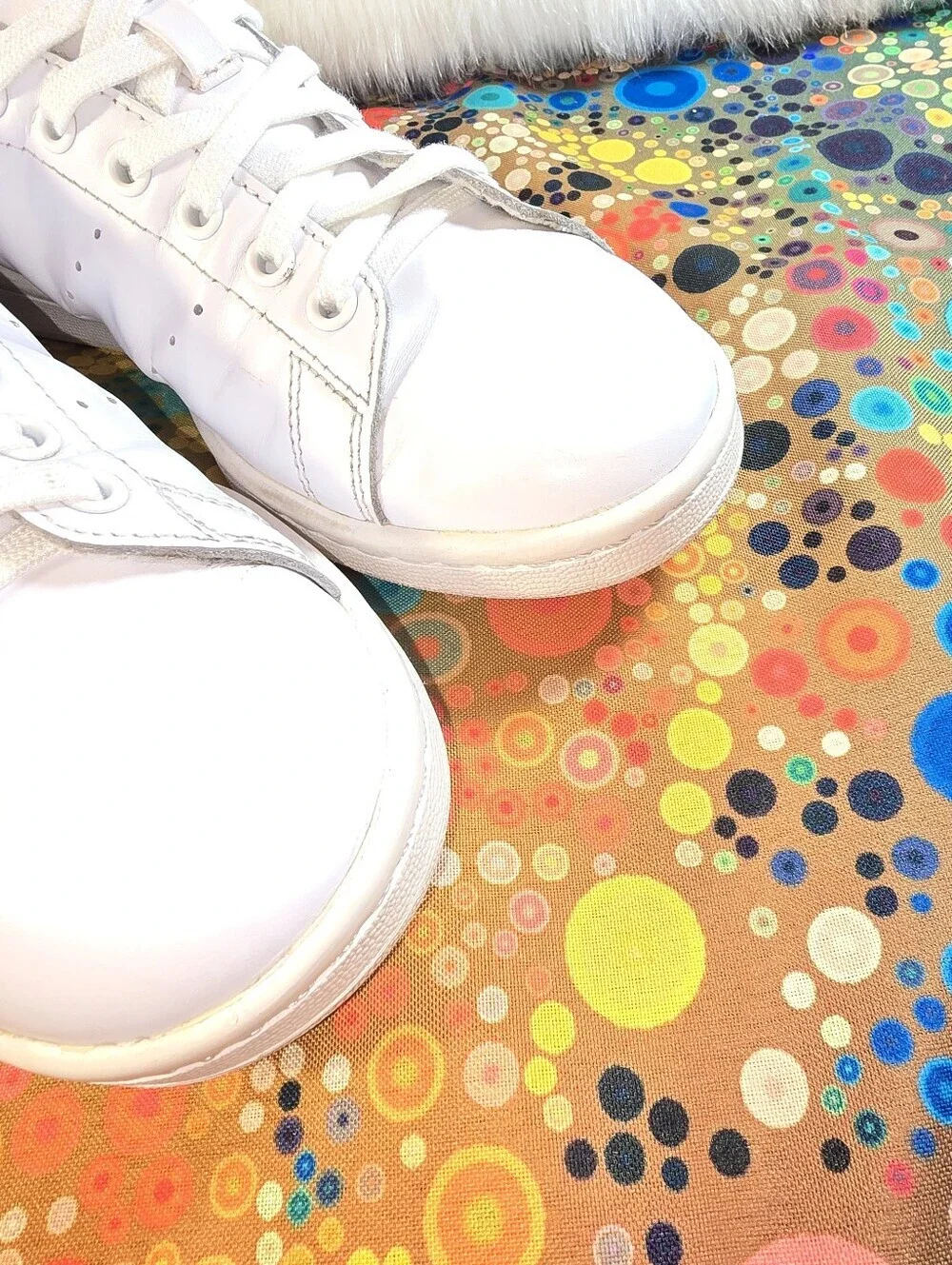 Adidas Stan Smith Men's White Leather Tennis Shoes